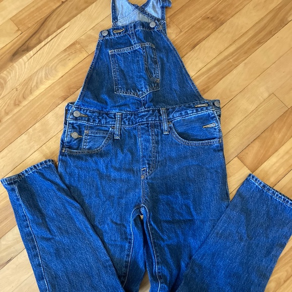 Levi's Original Denim Overalls Size Small - Picture 2 of 2